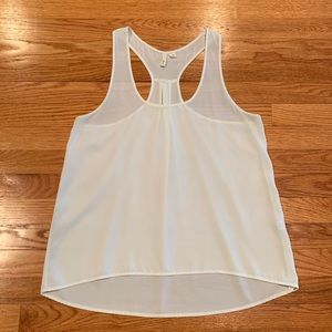 Frenchi Lightweight White Racerback Tank